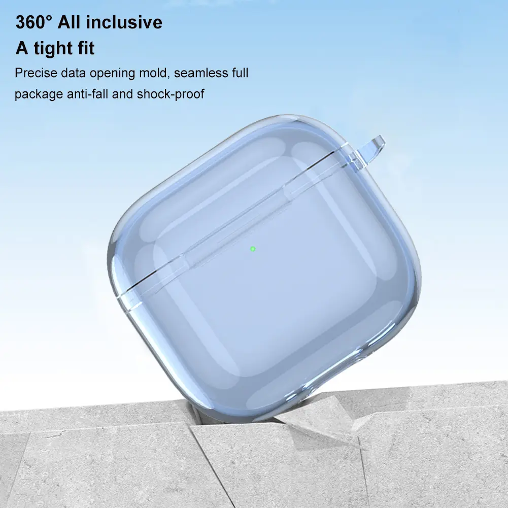 Transparent Protective Case Cover TPU Anti-fall Wireless Earphone Cover Clear Cover Case for Apple AirPods 4 2024 Charging Case
