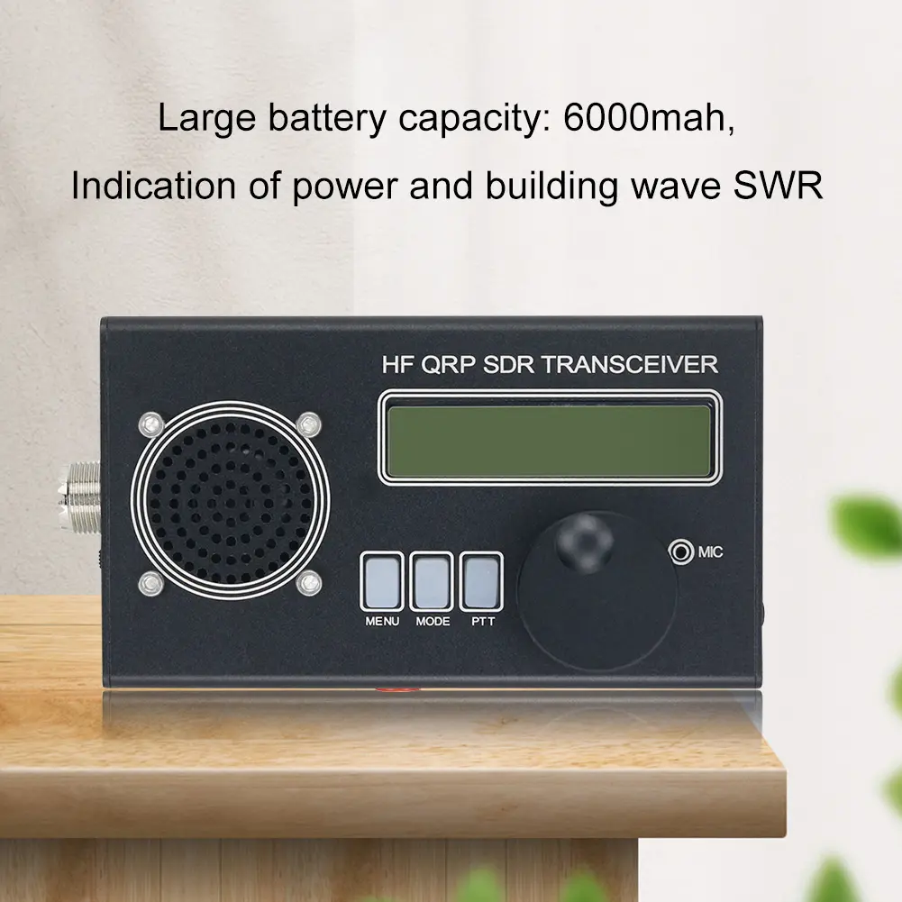 8 Band USDX USDR HF QRP SDR Transceiver SSB/CW Transceiver Built-in Battery HF Ham Radio Charger Shortwave Transceiver 10 W
