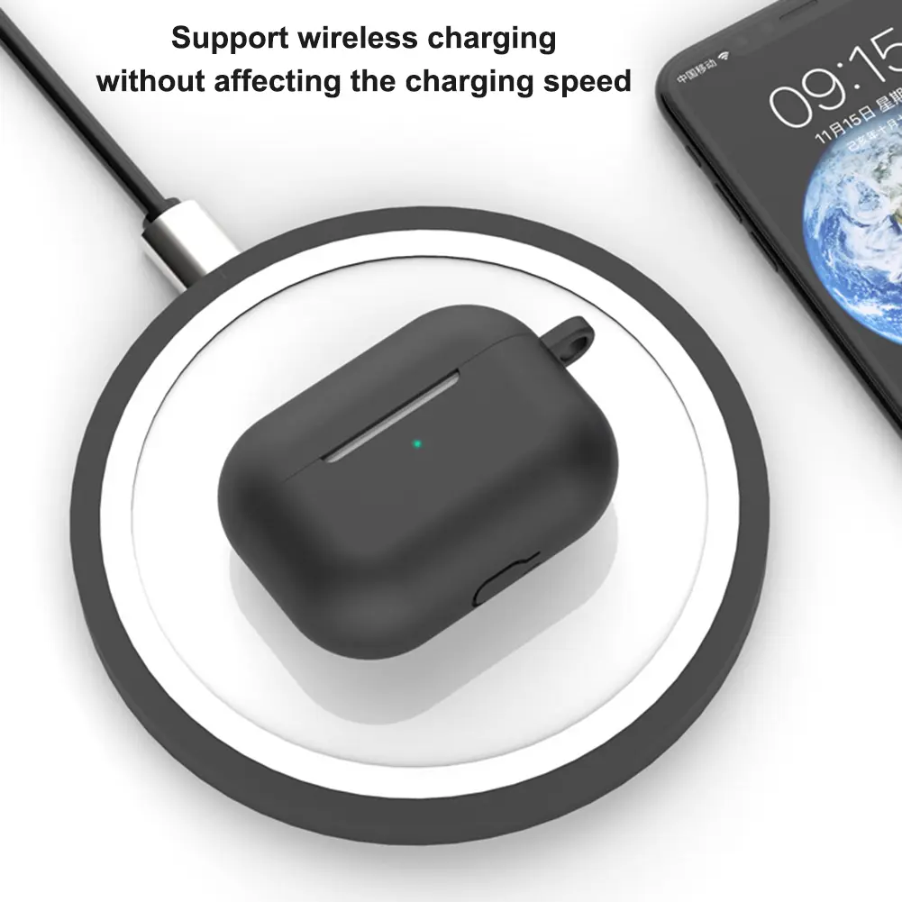 Earphone Holder Cover Wireless Earphone Protector Accessories Bluetooth-compatible for Airpods Pro Accessories
