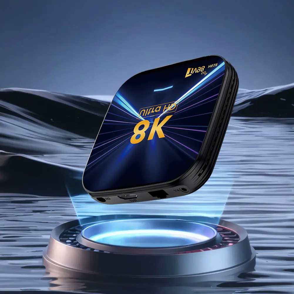 Android 14 Smart TV Box 8K HD Media Player Set Top Box Android Box with Remote