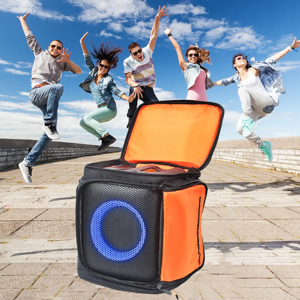 Waterproof Speaker Bags Large Capacity Storage Bag Organizer with Adjustable Strap Accessories for JBL PartyBox Encore Essential