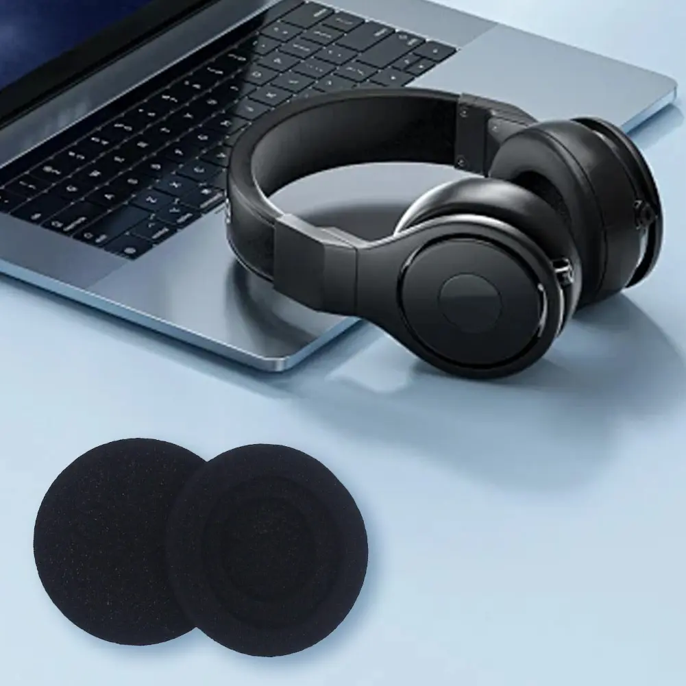 1 Pair Replacement Ear Cushions Covers Foam Headset Ear Cushions Ear Cups Cover for Jabra Evolve 20 20se 30 30II 40 65 65+