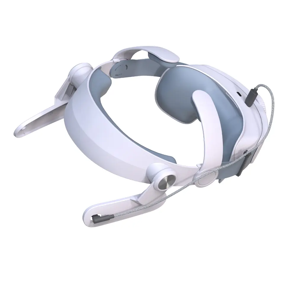 Adjustable Head Strap Comfort with 5000mAh Battery Pack Reduce Pressure Rechargeable Replacement Elite Strap for Meta Quest 3
