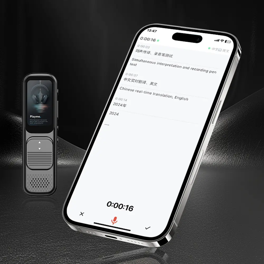 32GB/64GB/128GB Voice Activated Recorder Noise Reduction Portable Audio Recorder Audio Recording Device for Lectures Meetings