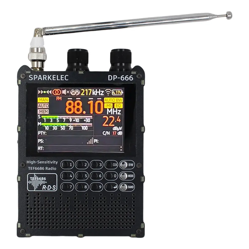 DP-666 TEF6686 Radio DSP Full Band Portable Radio with LCD Display FM/LW/MW/SW Full Band Radio