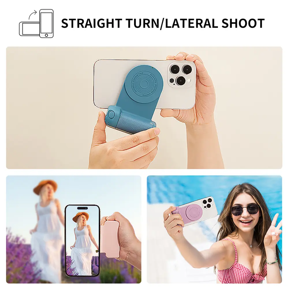 3 in 1 Magnetic Camera Handle with Power Bank and Selfie Shutter for Android and iOS Smartphones