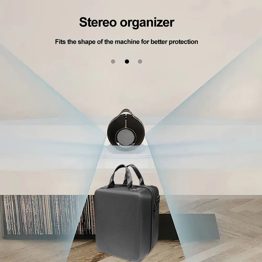 Portable Speaker Package EVA Speaker Bag Protective Waterproof Shockproof with Shoulder Strap for Devialet Mania Outdoor Speaker