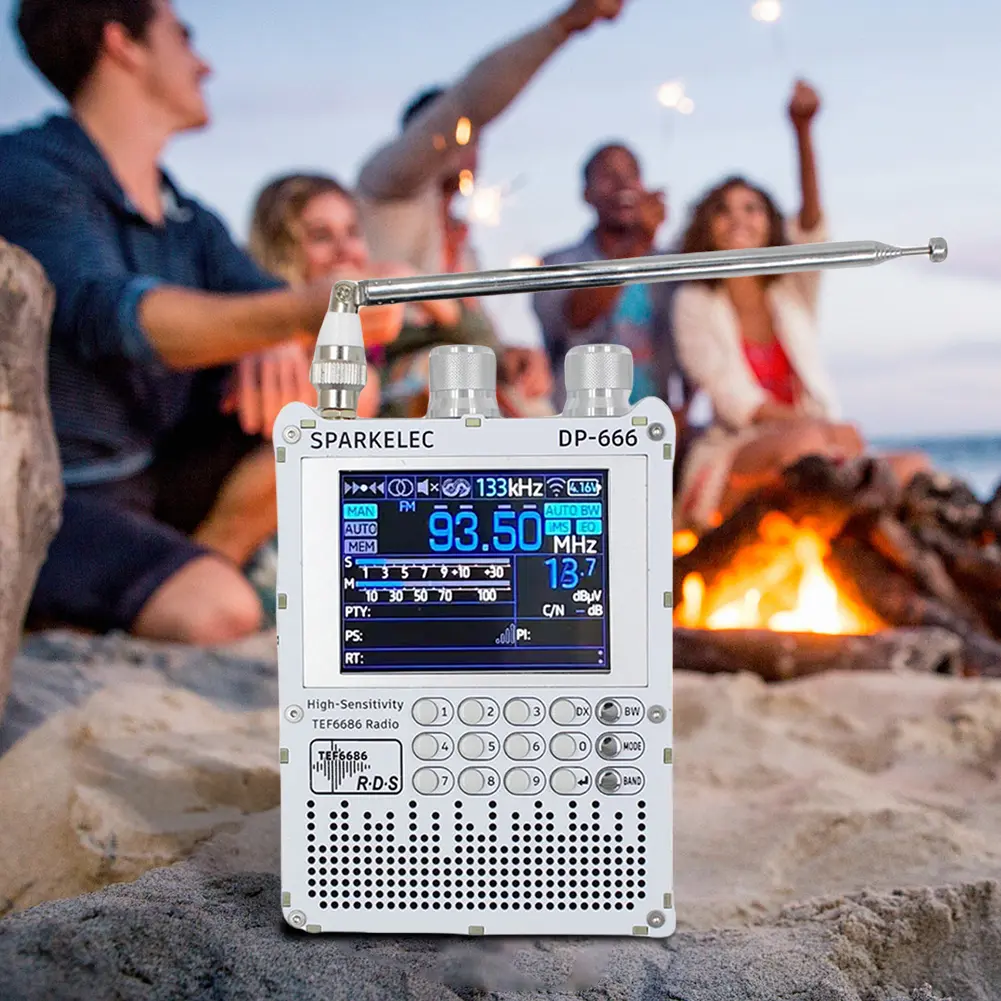 DP-666 TEF6686 Radio DSP Full Band Portable Radio with LCD Display FM/LW/MW/SW Full Band Radio