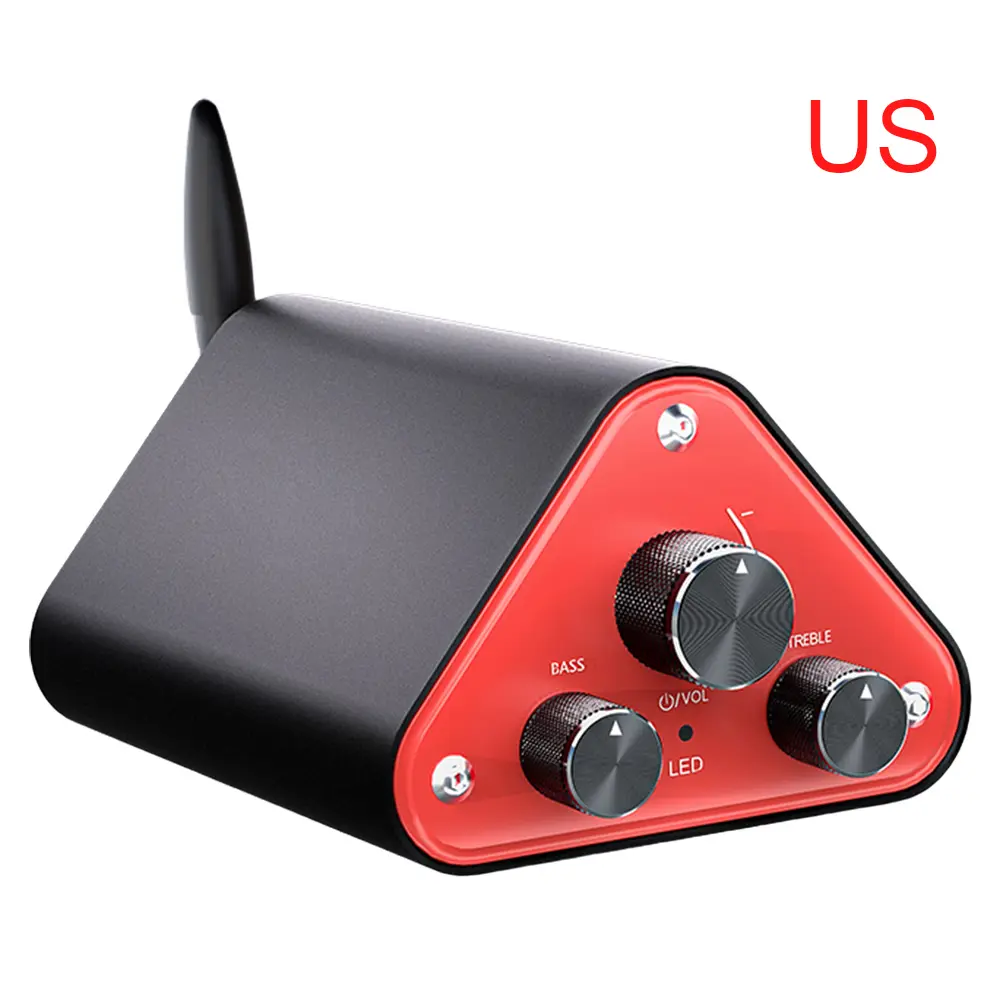 HIFI Stereo Sound Amplifier 50W+50W Mini Sound Amplifier Treble Control Dual Operational Amplifier for Home TV Phone Studio