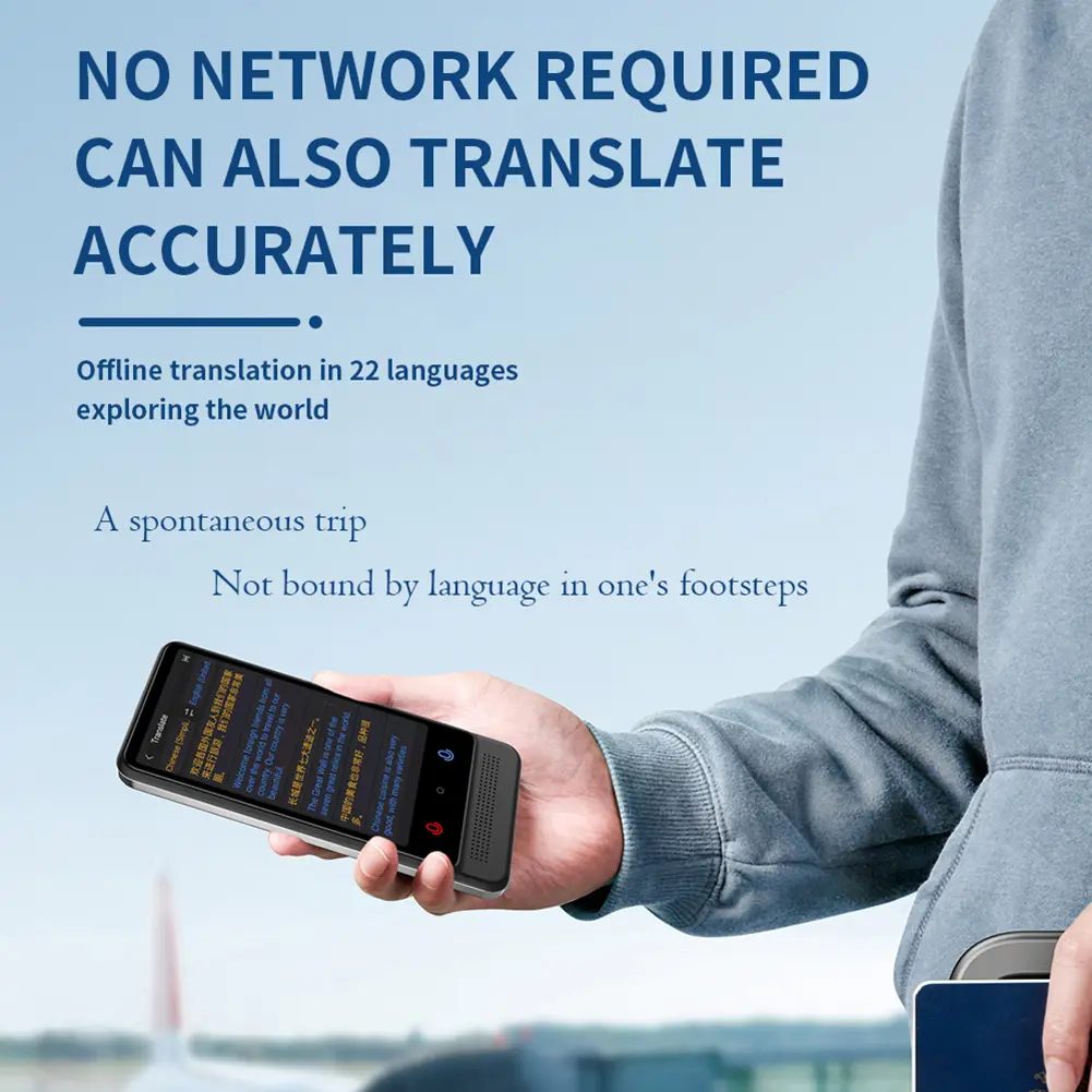 Language Translator Device 137 Languages Online/Offline/Recording/Photo Translation Voice Translator for Business Study & Travel