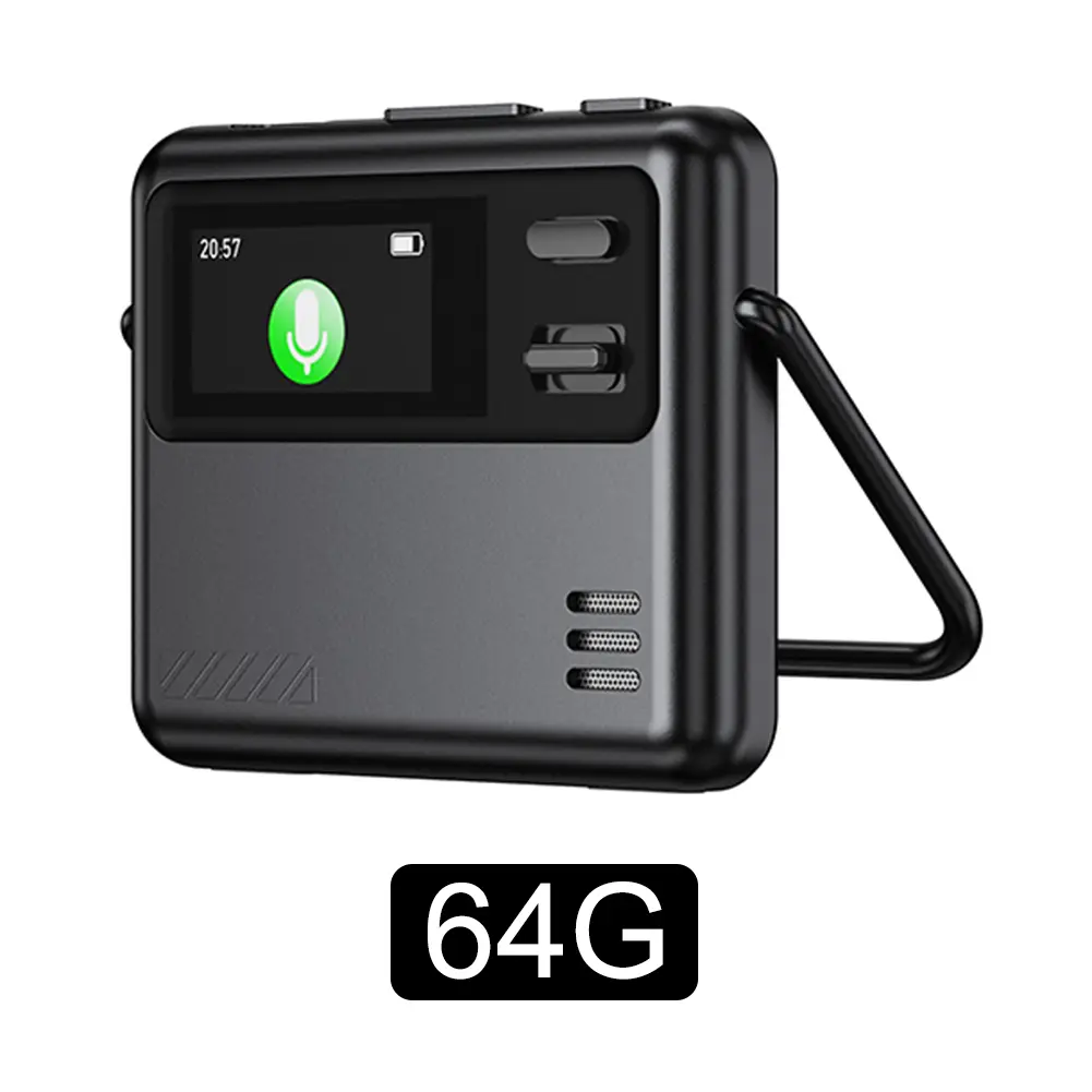 AI Intelligent Voice Recorder Voice Activated Voice To Text Conversion Device Noise Reduction Audio Recorder Language Translator