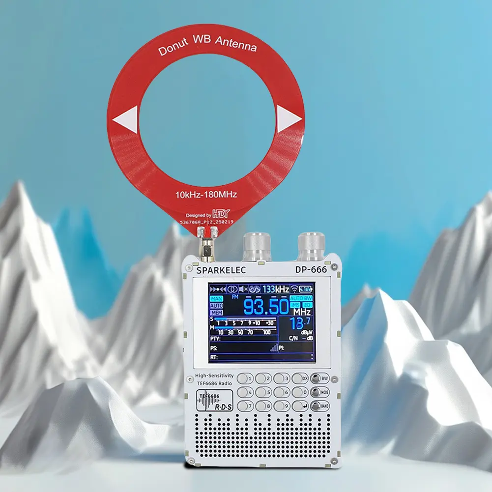 DP-666 TEF6686 High Sensitivity Full Band FM AM Short Wave Radio with LCD Display DSP Full Band Portable Radio