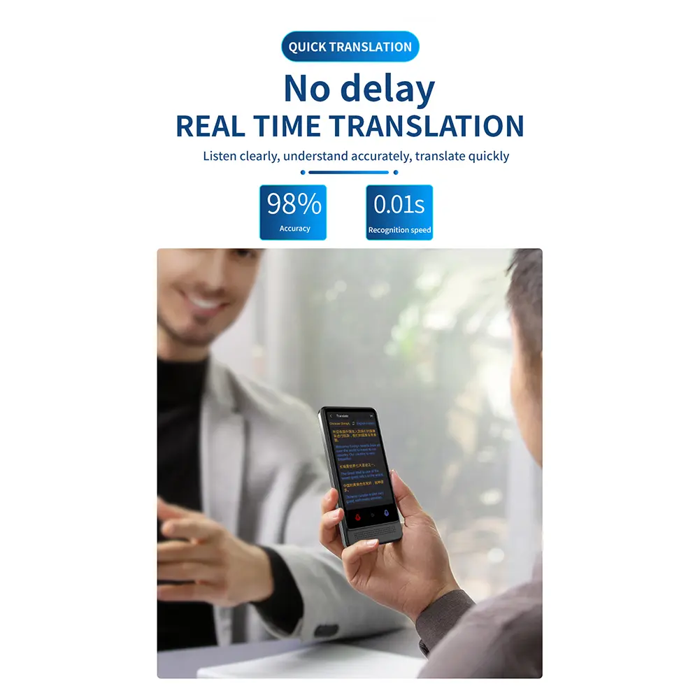 Language Translator Device 137 Languages Online/Offline/Recording/Photo Translation Voice Translator for Business Study & Travel