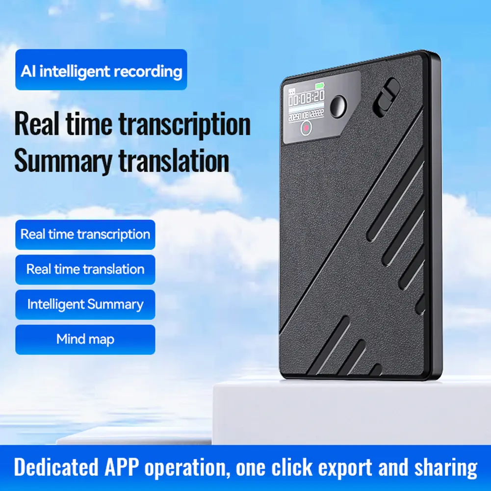 AI Voice Recorder GPT Intelligence Audio Recorder APP Control Audio Dictaphone for Lectures Phone Calls Meetings Interviews Etc