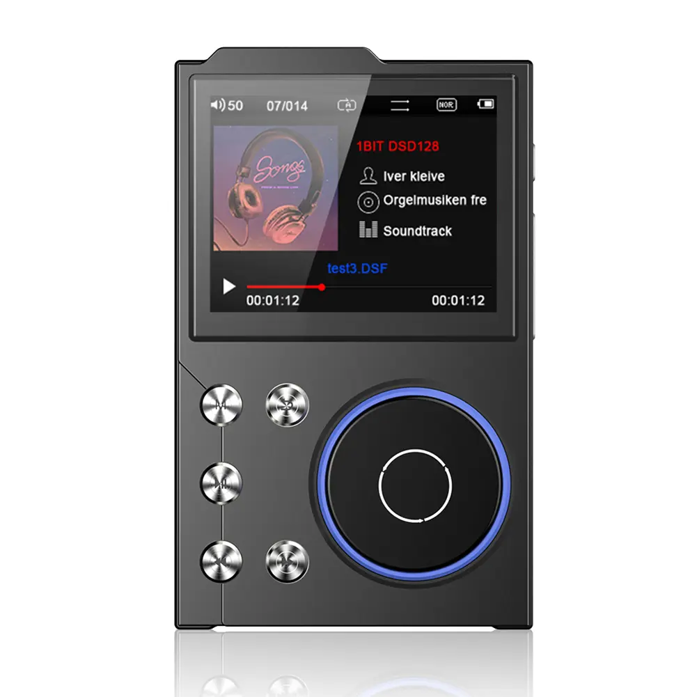 HiFi MP3 Player Portable Audio Player Bluetooth-Compatible 5.3 Portable Digital Audio Music Player Support Up To 256GB