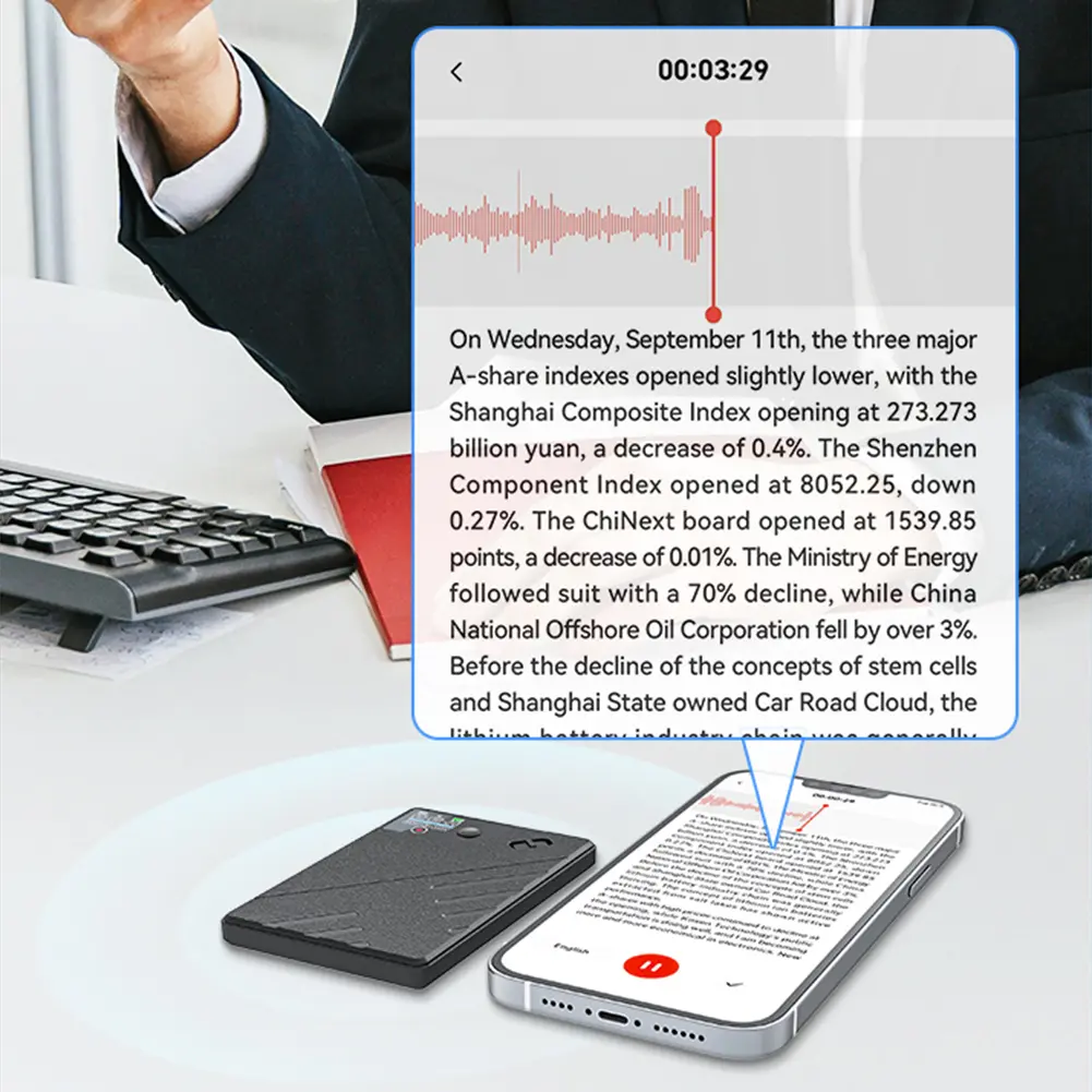 AI Voice Recorder GPT Intelligence Audio Recorder APP Control Audio Dictaphone for Lectures Phone Calls Meetings Interviews Etc