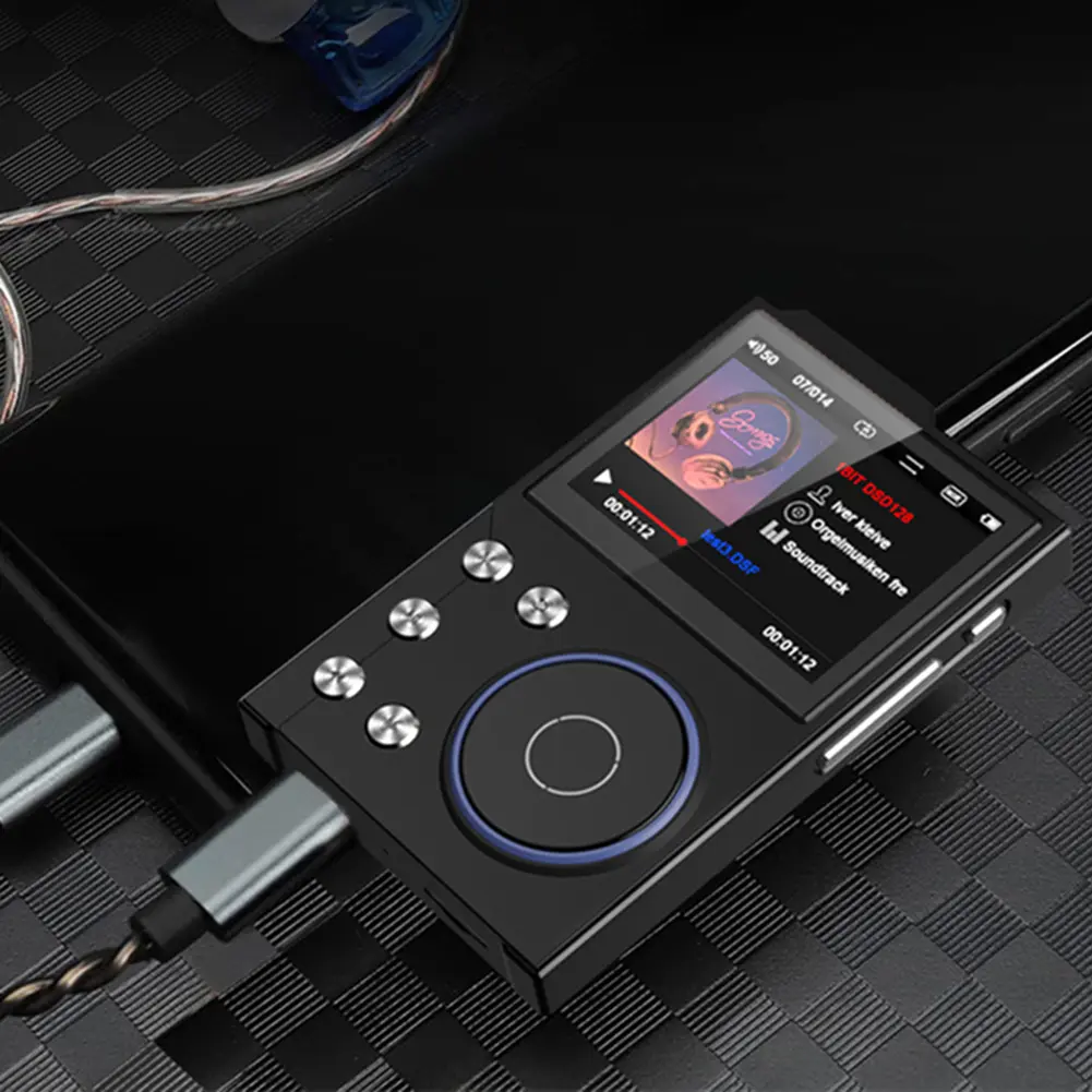 HiFi MP3 Player Portable Audio Player Bluetooth-Compatible 5.3 Portable Digital Audio Music Player Support Up To 256GB