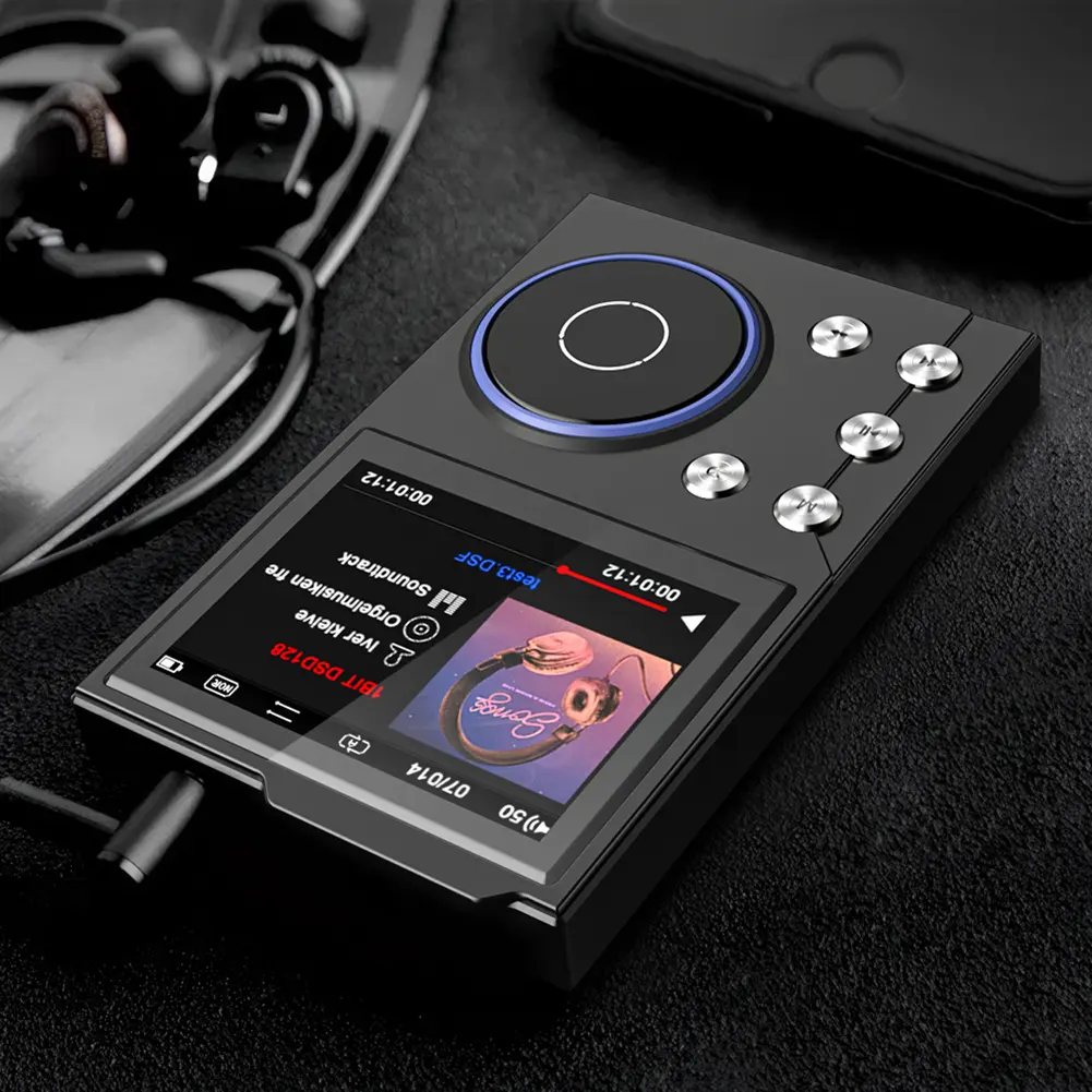 HiFi MP3 Player Portable Audio Player Bluetooth-Compatible 5.3 Portable Digital Audio Music Player Support Up To 256GB
