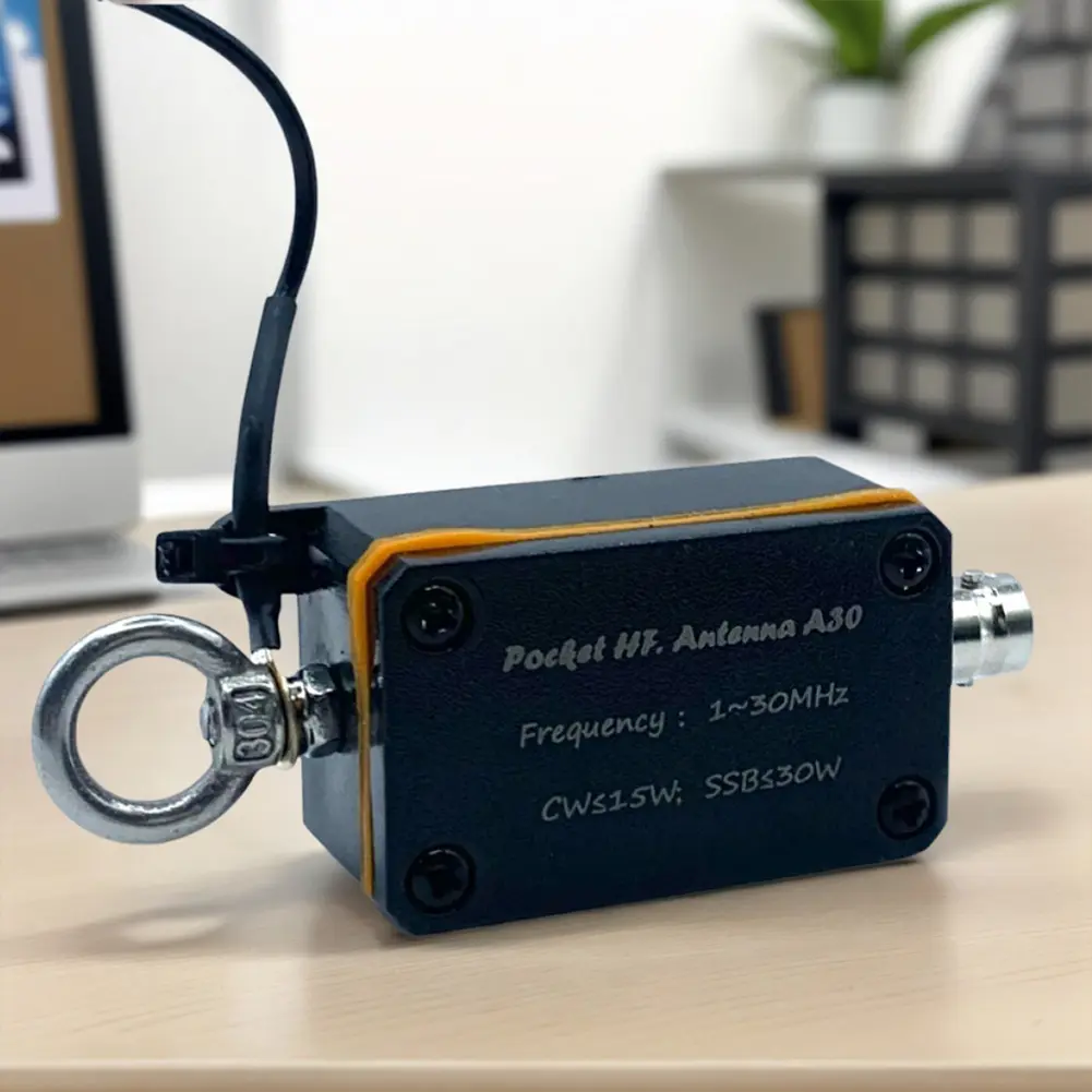 1-30MHz Shortwave Antenna Inverted V Horizontal Balun Long Line Wideband End-fed Antenna HF Shortwave Antenna with Storage Bag