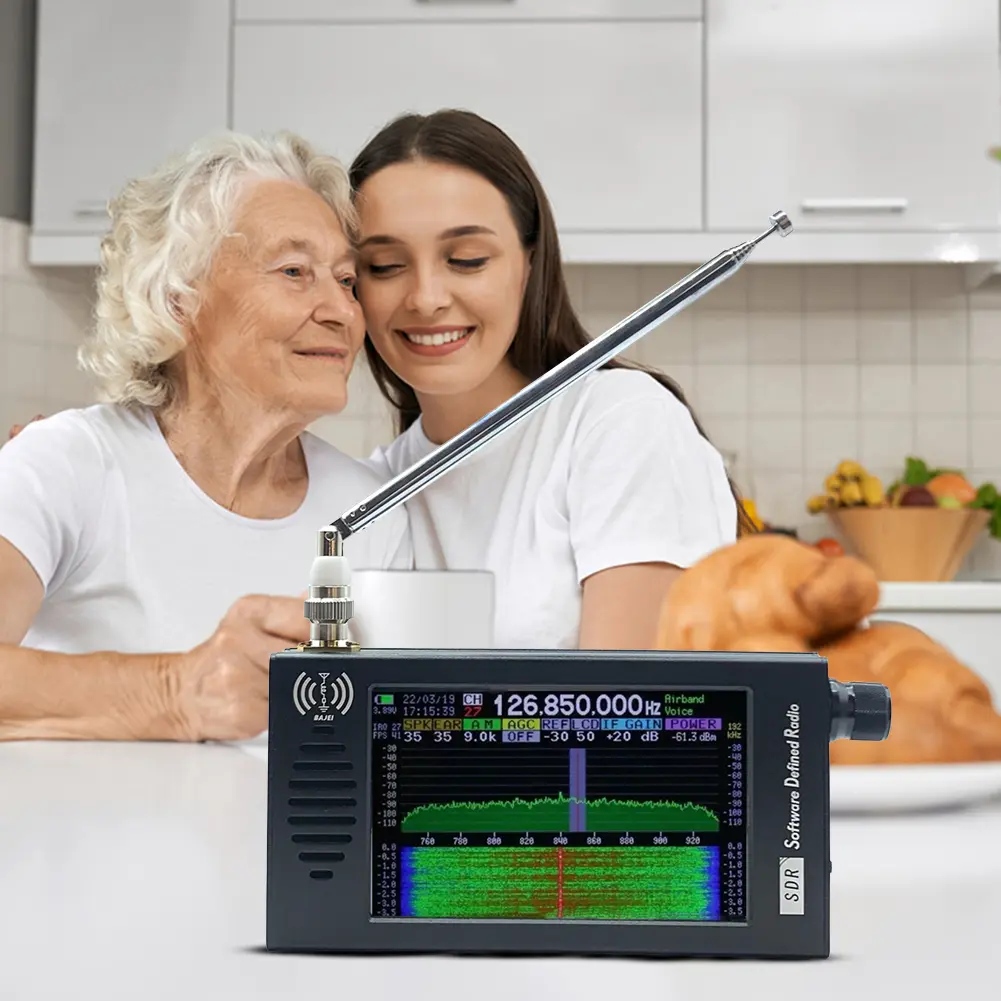 DSP SDR Radio Receiver Portable Shortwave Radio 4.3 Inch Touch Screen Shortwave AM FM DSP Radio Stereo MP3 Player for Outdoor