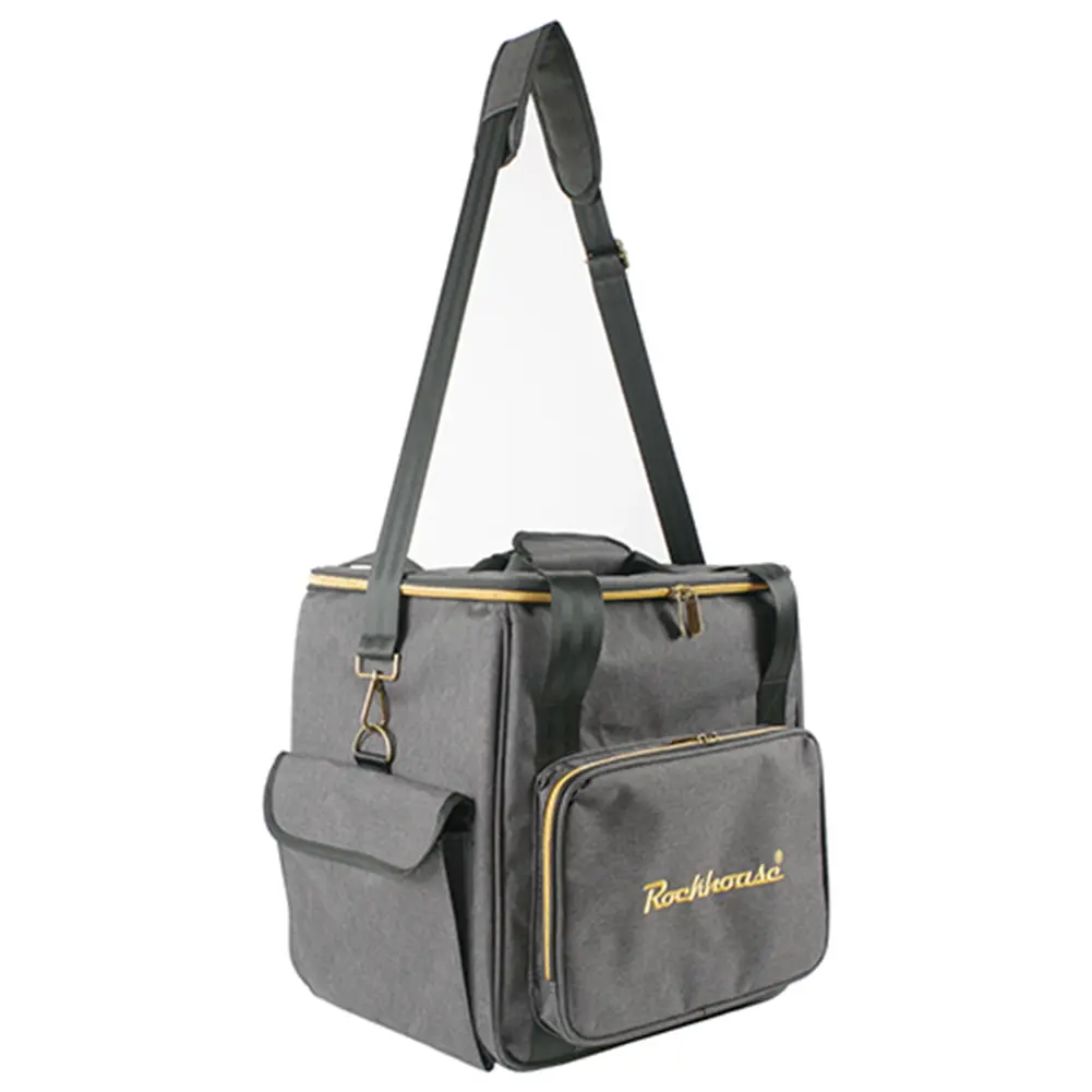 Portable Record Shoulder Bag Multi-Pocket Vinyl Records Storage Handbag Dust Prooof Thicken Padded CD Bag for Music Lovers Gift