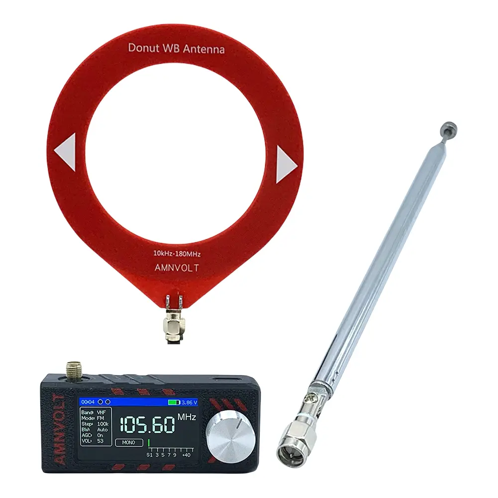 SI4732 LSB USB AM FM FM/AM Radio 1.9inch IPS Screen Mini Pocket Radio with Antenna HF SW MW VHF Radio DSP Radio