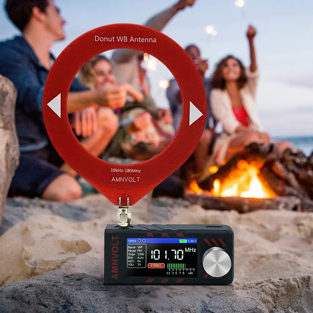 SI4732 LSB USB AM FM FM/AM Radio 1.9inch IPS Screen Mini Pocket Radio with Antenna HF SW MW VHF Radio DSP Radio