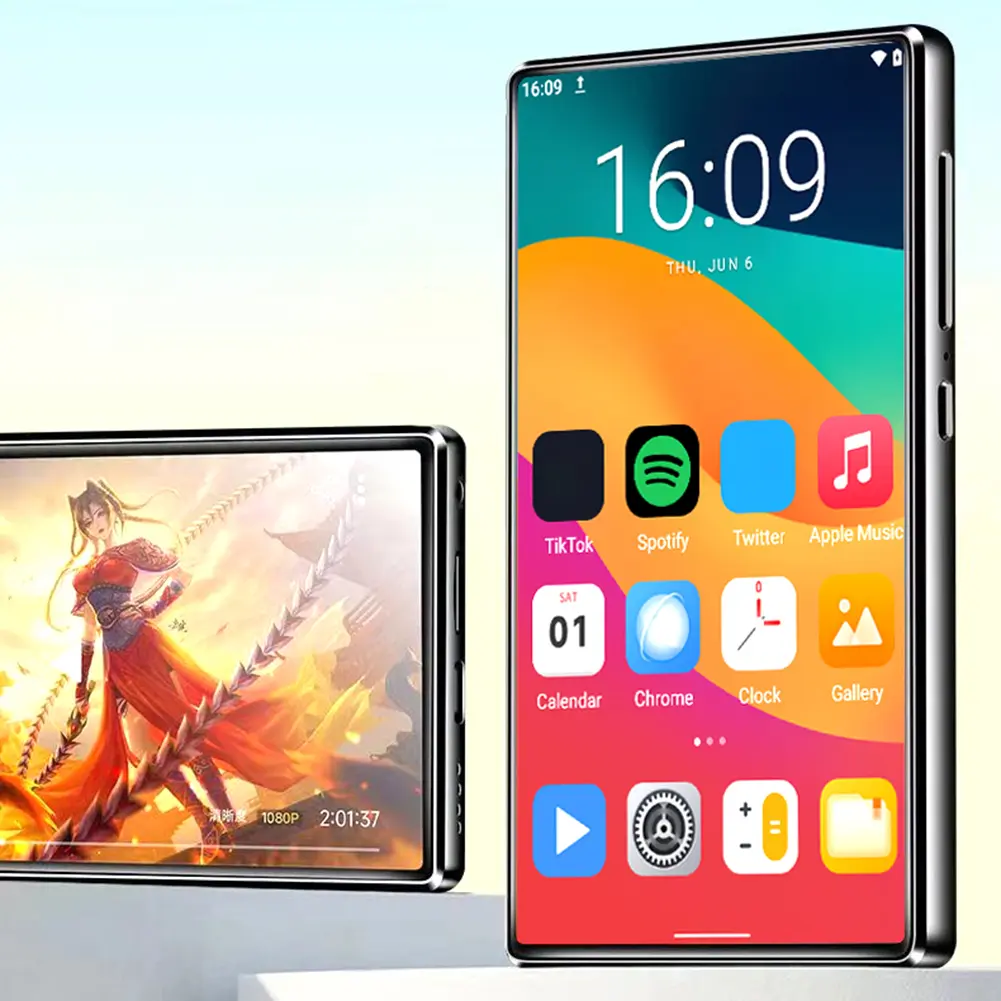 For Android 11.0 MP3 Player Built-in Speaker Lossless Music Player 4in Full Touch Screen Student Walkman for Student
