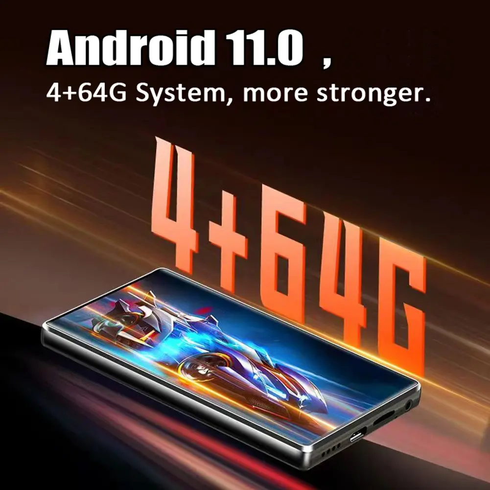 For Android 11.0 MP3 Player Built-in Speaker Lossless Music Player 4in Full Touch Screen Student Walkman for Student