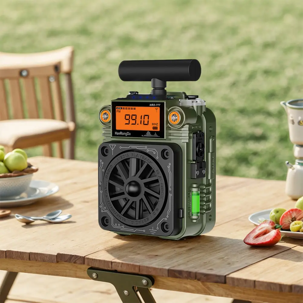 Full-Band Mini Radio BT Speaker Portable Radio Pocket Radio for Home Outdoor