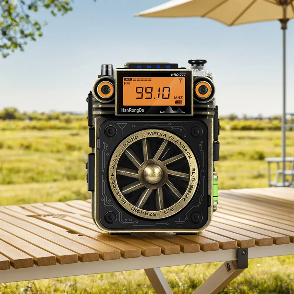 Full-Band Mini Radio BT Speaker Portable Radio Pocket Radio for Home Outdoor