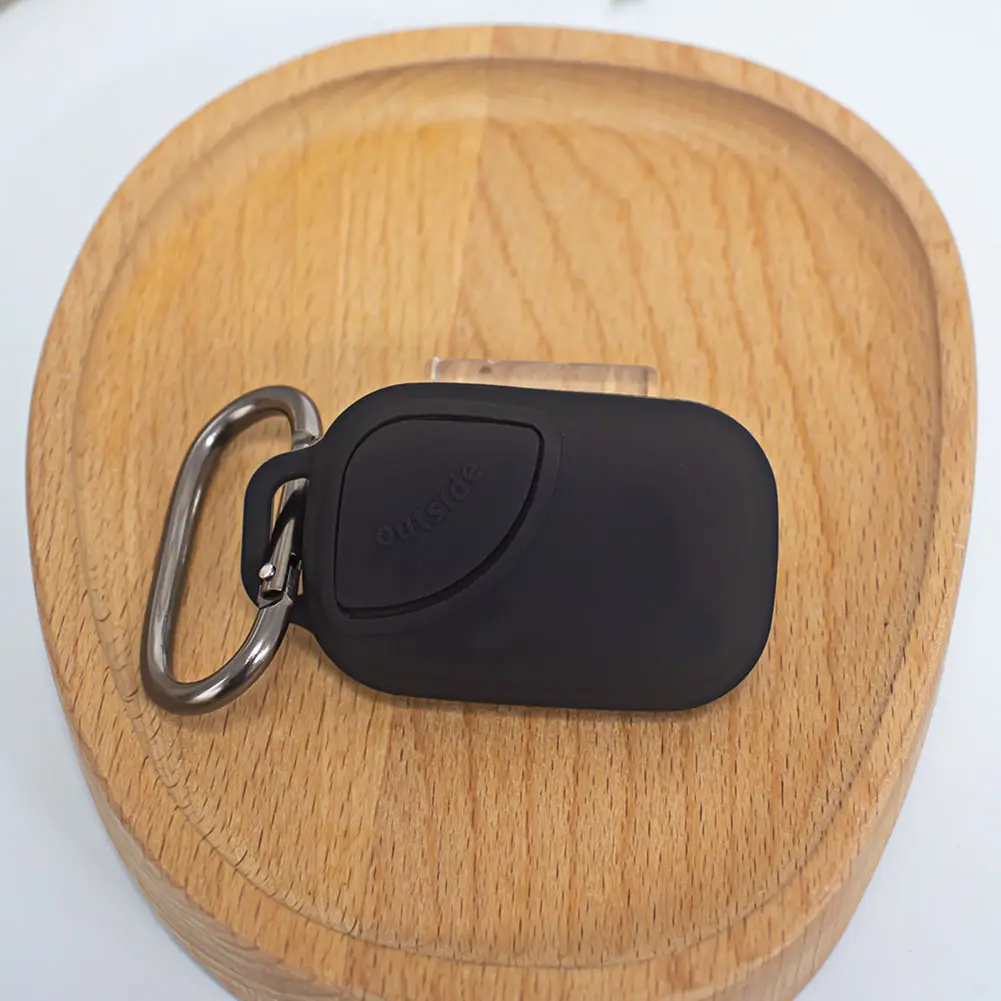 Silicone Case for Tile Life360 Pro 2024 Soft Flexible Protective Cover with Carabiner Soft Silicone Cover Holder for Keys Bags