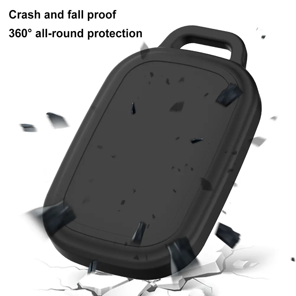 Silicone Case for Tile Life360 Pro 2024 Soft Flexible Protective Cover with Carabiner Soft Silicone Cover Holder for Keys Bags