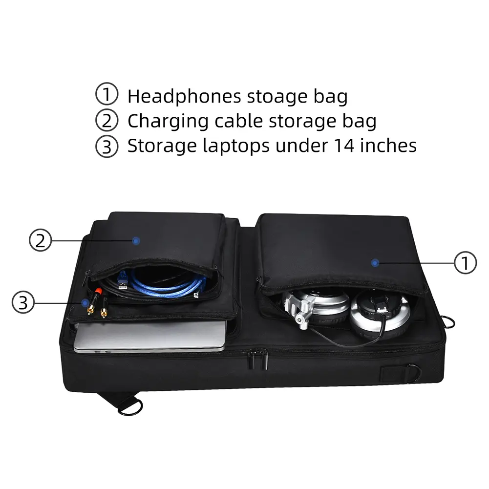 Portable Shoulder Bag Anti-Scratch Protector Bag Adjustable Shoulder Strap DJ Gig Bag for Pioneer DDJ- SR2 2023/ DDJ- SR 1st Gen