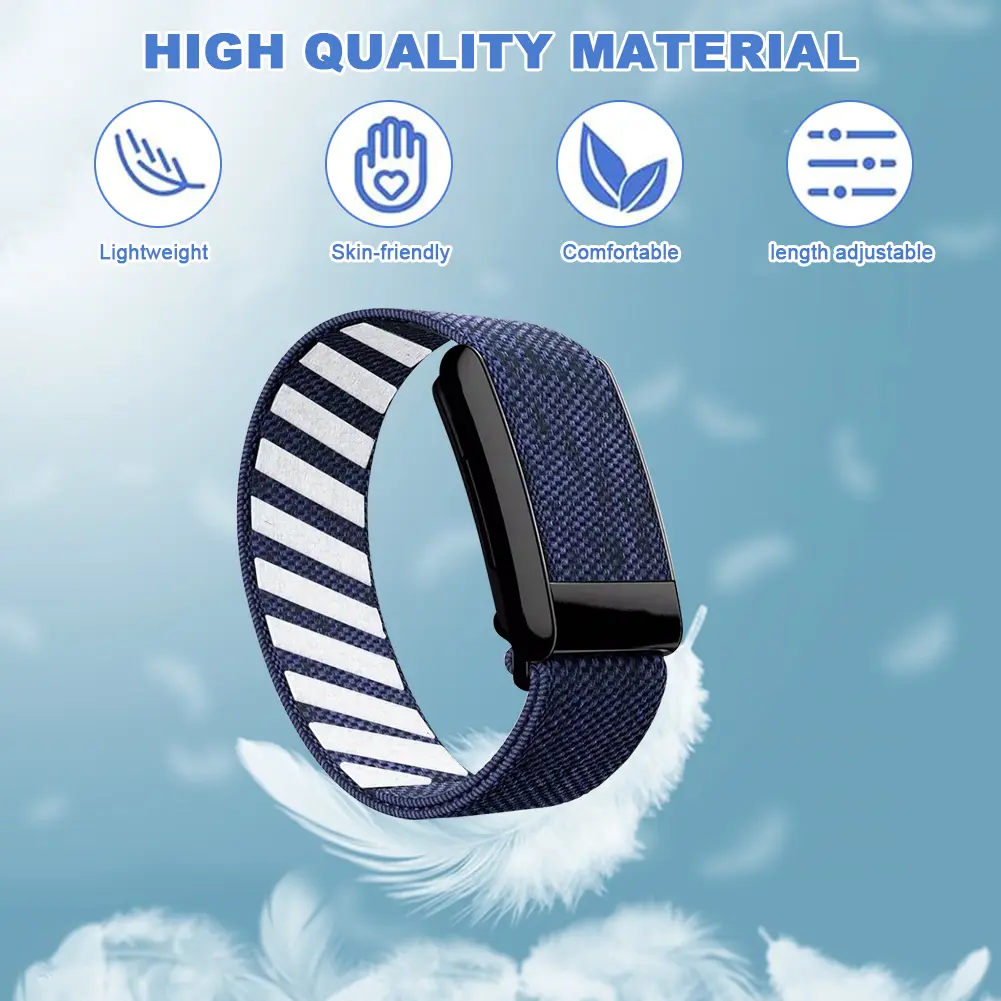 Nylon Fitness Band for Whoop Soft Replacement Strap Adjustable Wearable Health Fitness Activity Tracker Straps for Women and Men