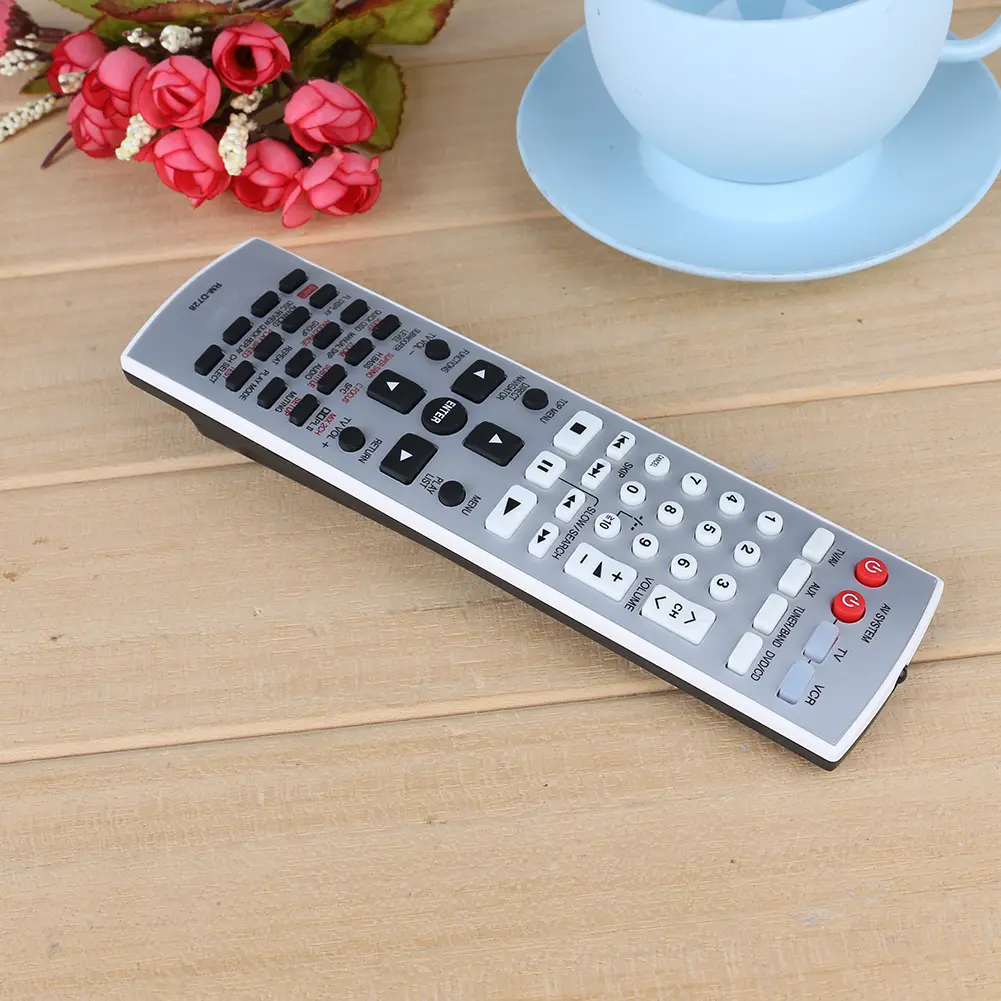 Remote Controller Multifunctional Remote Control Switch Silver Black DVD Remote Control Home Theater for Panasonic EUR7722X10