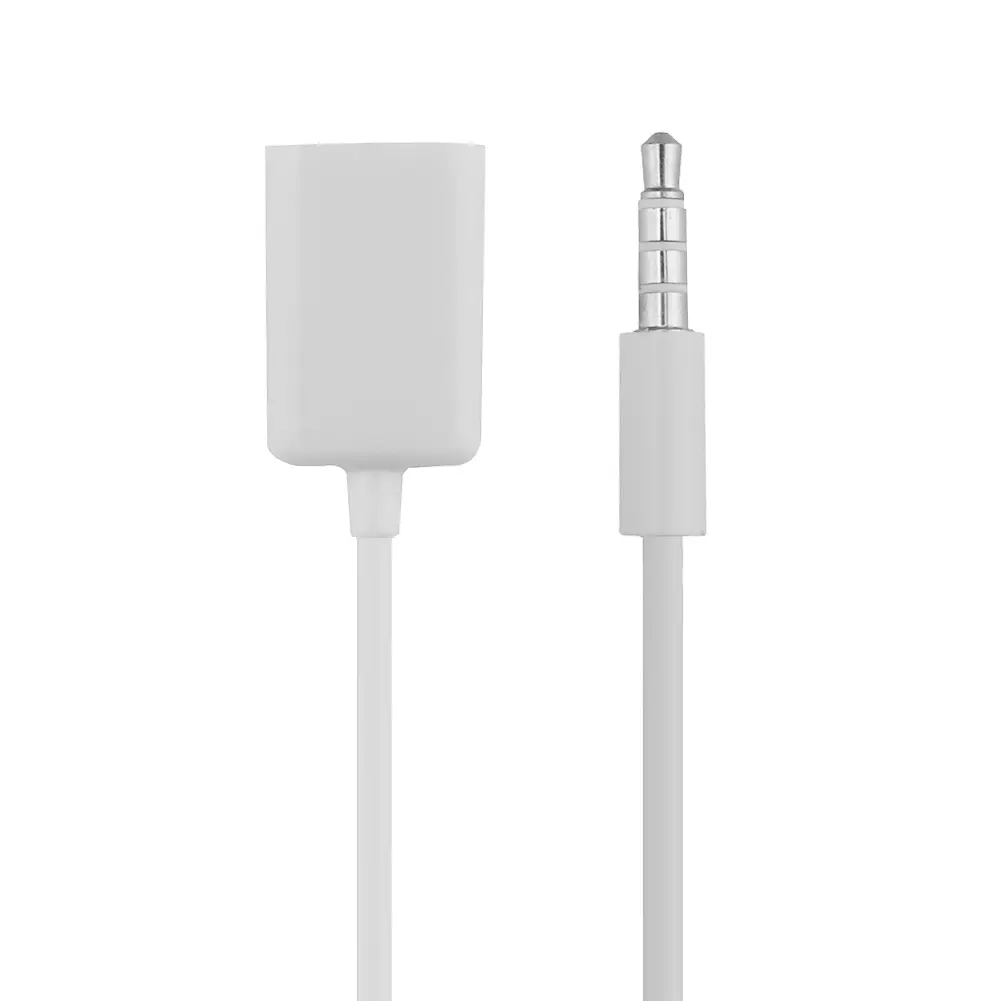 3.5mm Male Audio AUX Jack to USB 2.0 Type A Female OTG Converter Cable