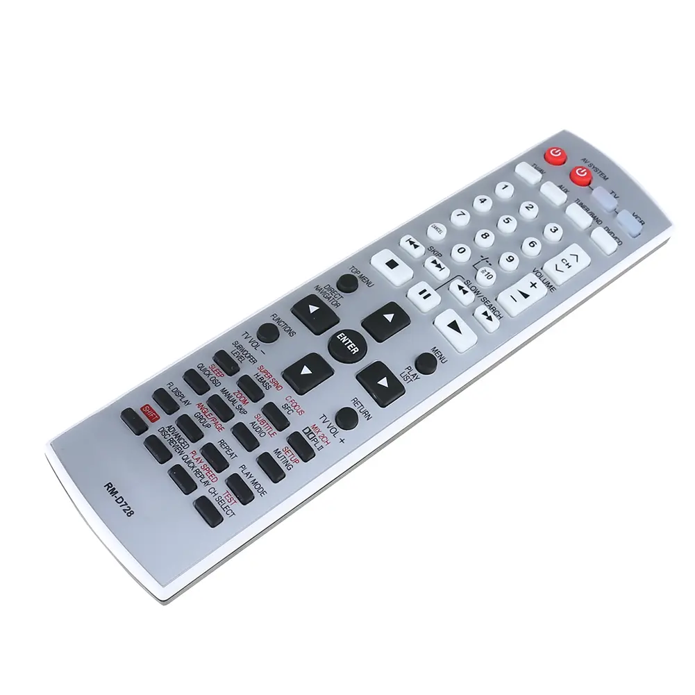 Remote Controller Multifunctional Remote Control Switch Silver Black DVD Remote Control Home Theater for Panasonic EUR7722X10