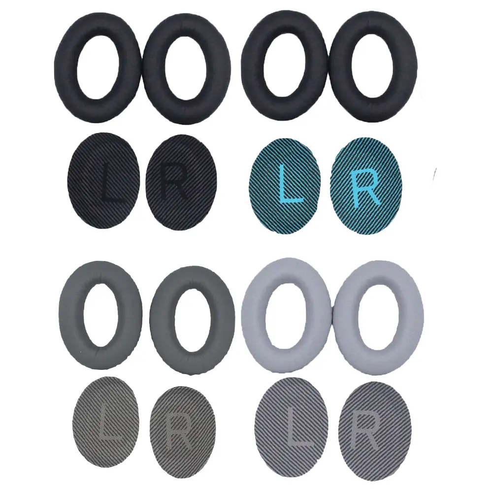Replacement Ear Pads Soft Protein Leather Headphones Ear Cushions Memory Foam for Bose QuietComfort QC25 QC15 QC35
