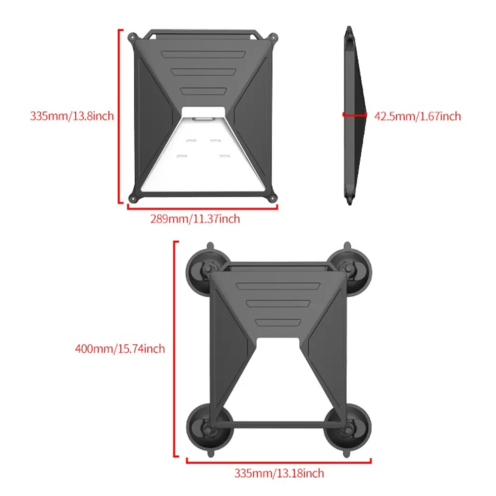 Silicone Protective Case Full Coverage Case Waterproof Outdoor Portable Case Suction Cup for Starlink Mini Dish Accessories