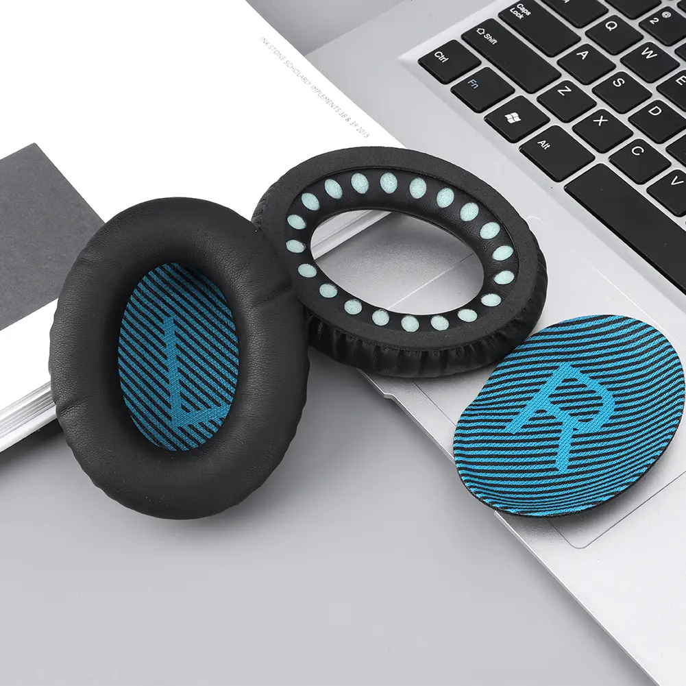 Replacement Ear Pads Soft Protein Leather Headphones Ear Cushions Memory Foam for Bose QuietComfort QC25 QC15 QC35
