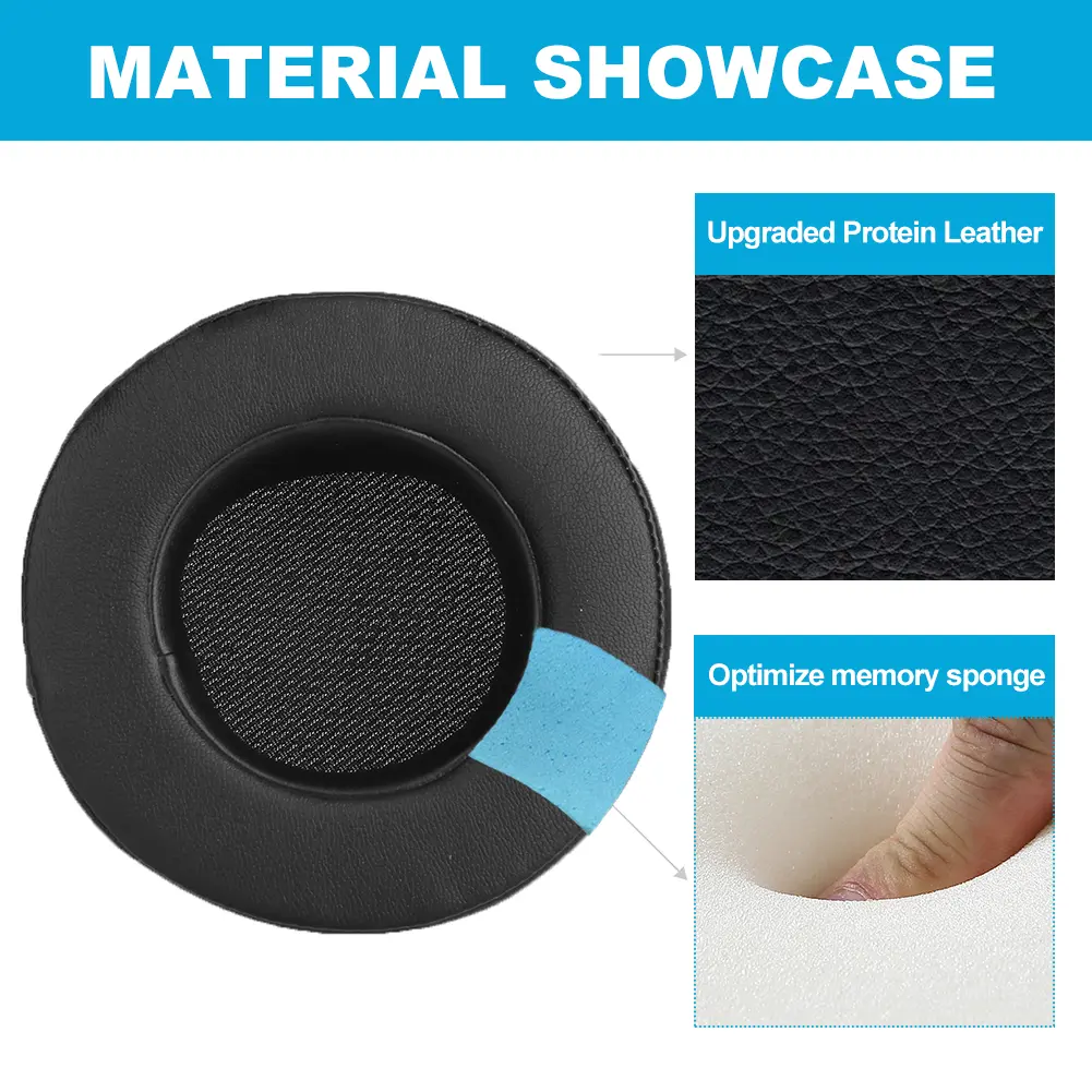 1 Pair Replacement Earpads Replacement Ear Pads Cushions Headphones Ear Cushions for Corsair Virtuoso RGB Wireless SE Headphones