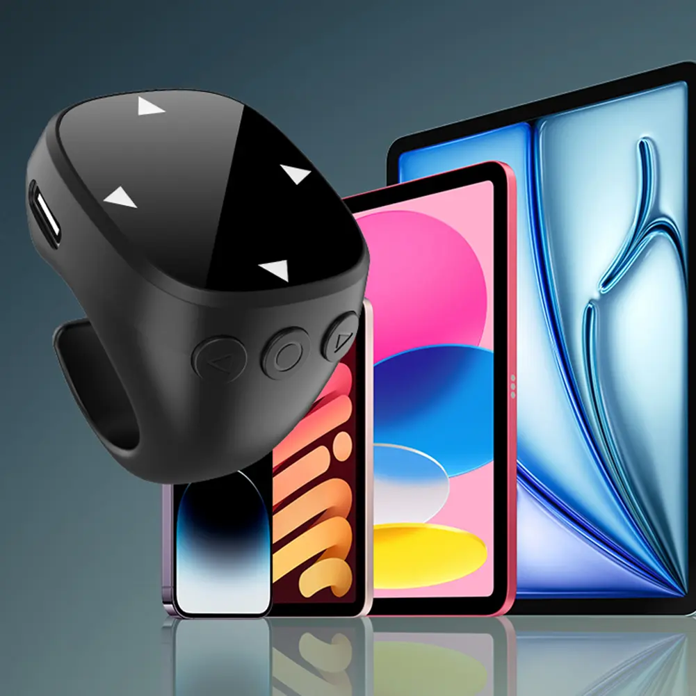 For TikTok Scrolling Ring Bluetooth-Compatible 5.3 Video Scrolling Remote Control Mobile Phone Video Remote for iPhone Xiaomi
