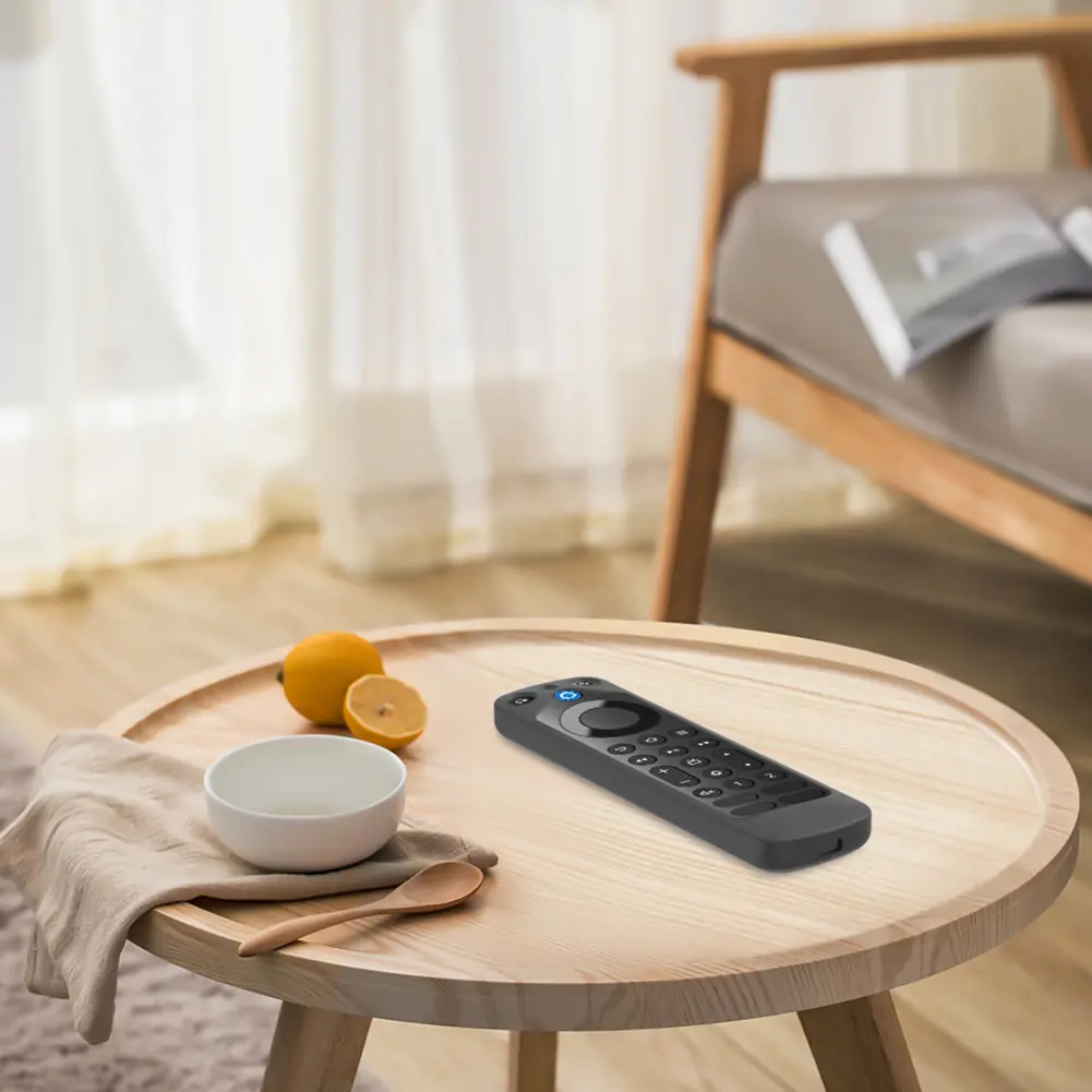 Silicone Remote Control Cover with Lanyard Remote Control Cover Case All Inclusive for  Alexa Voice Remote Pro for Fire TV