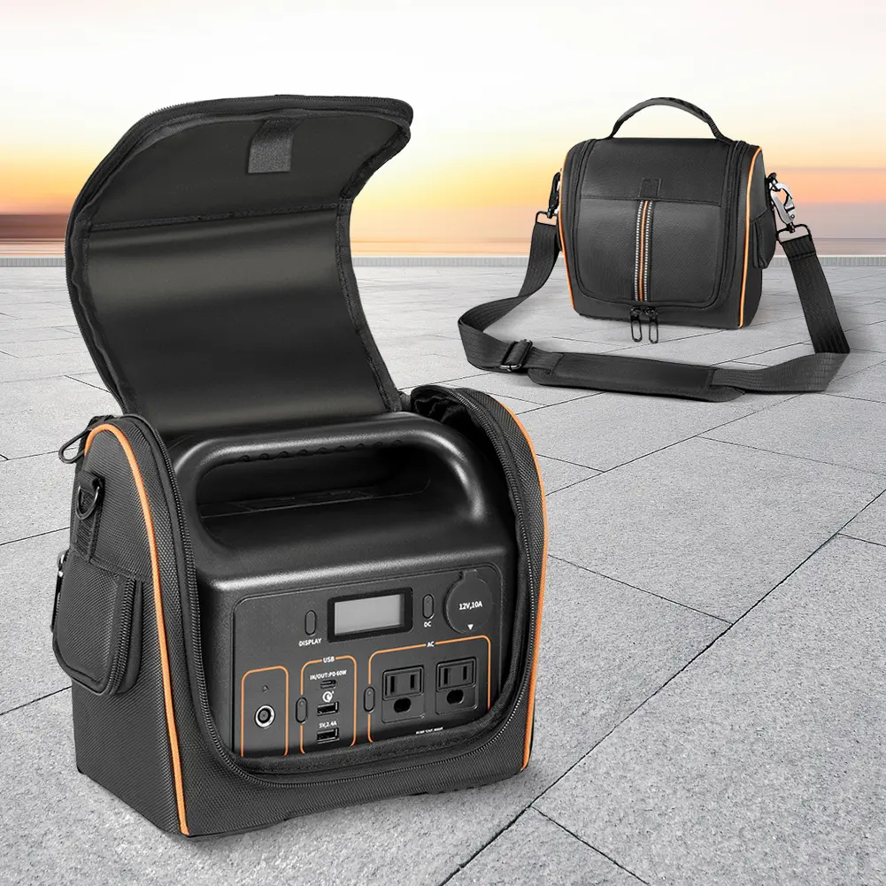 Carrying Case for Jackery Portable Power Station Explorer 300 Storage Case Organizer Bag Waterproof with Shoulder Strap & Handle