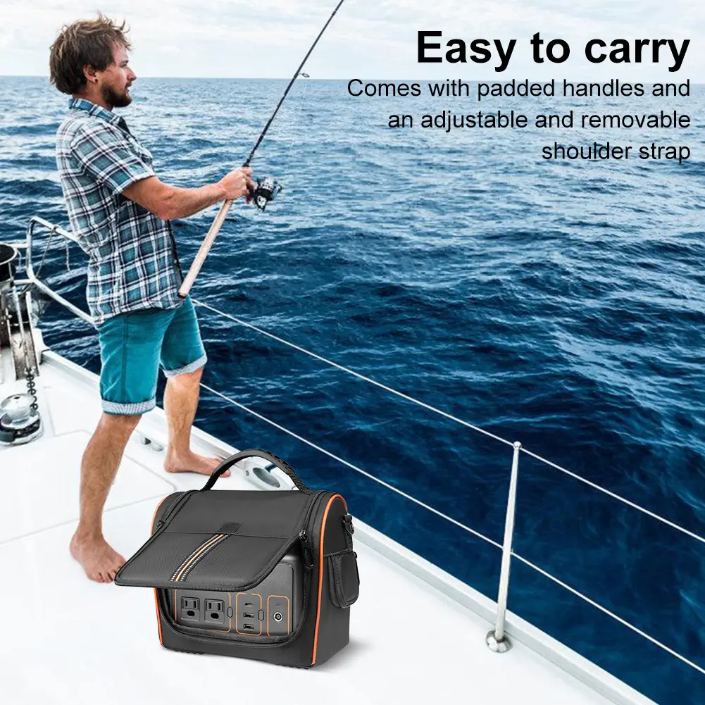 Carrying Case for Jackery Portable Power Station Explorer 300 Storage Case Organizer Bag Waterproof with Shoulder Strap & Handle