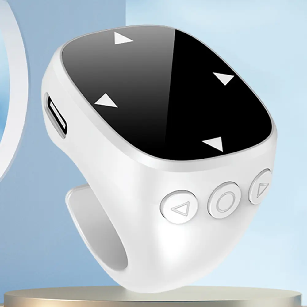 For TikTok Scrolling Ring Bluetooth-Compatible 5.3 Fingertip Wireless Remote Control Finger Remote Mobile Phone Video Remote