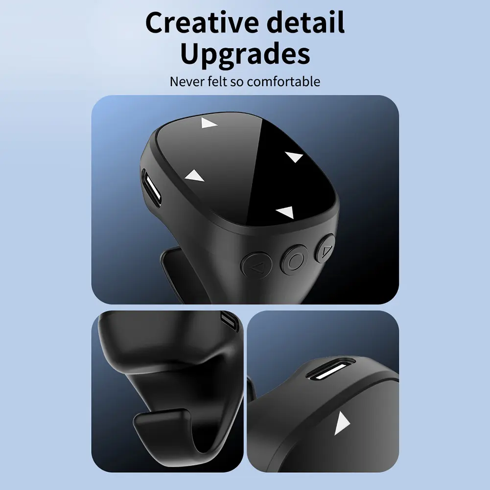 For TikTok Scrolling Ring Bluetooth-Compatible 5.3 Fingertip Wireless Remote Control Finger Remote Mobile Phone Video Remote