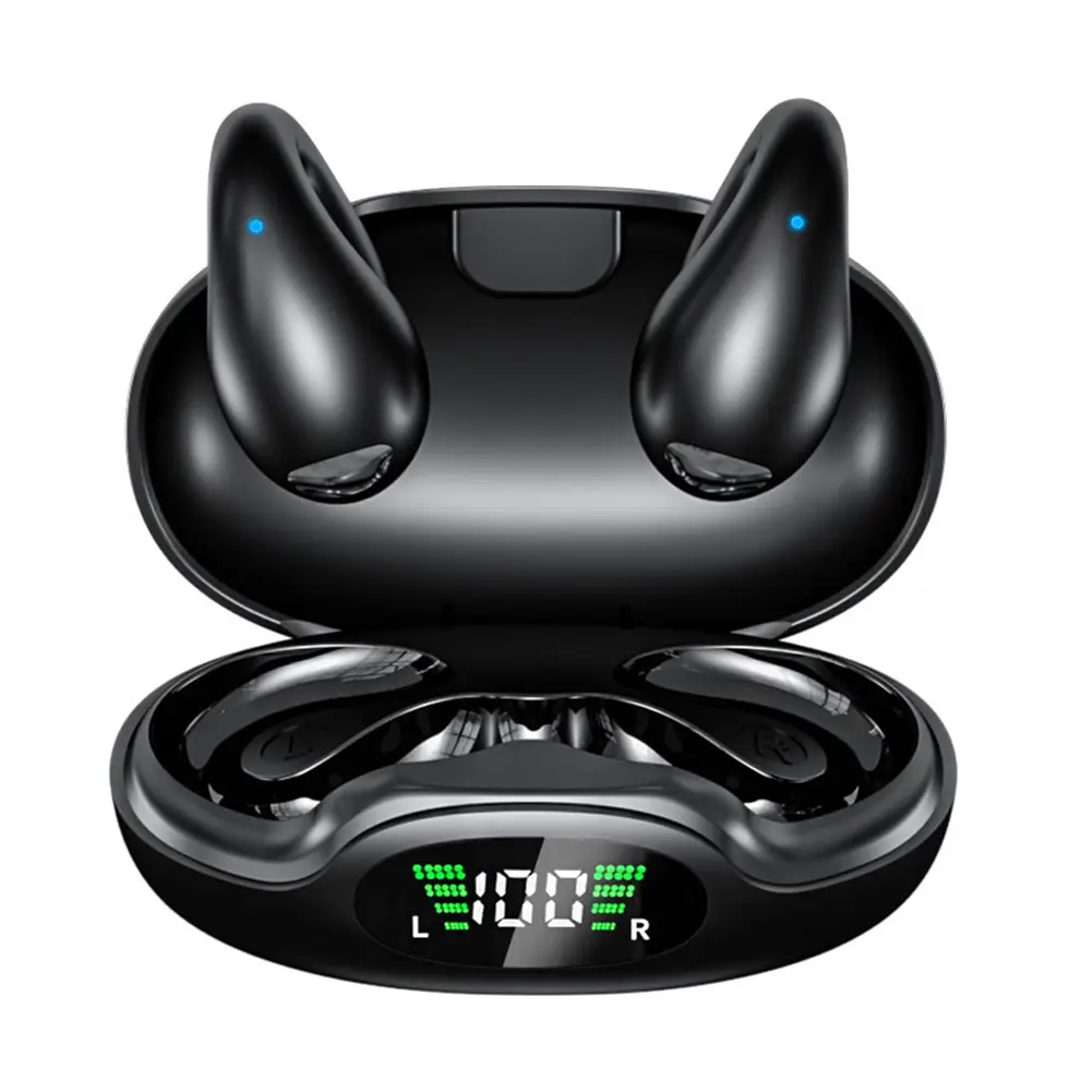 AI Translation Real-Time Earbuds 144 Language Digital Display with Charging Case Translation Device for Travel Business Learning
