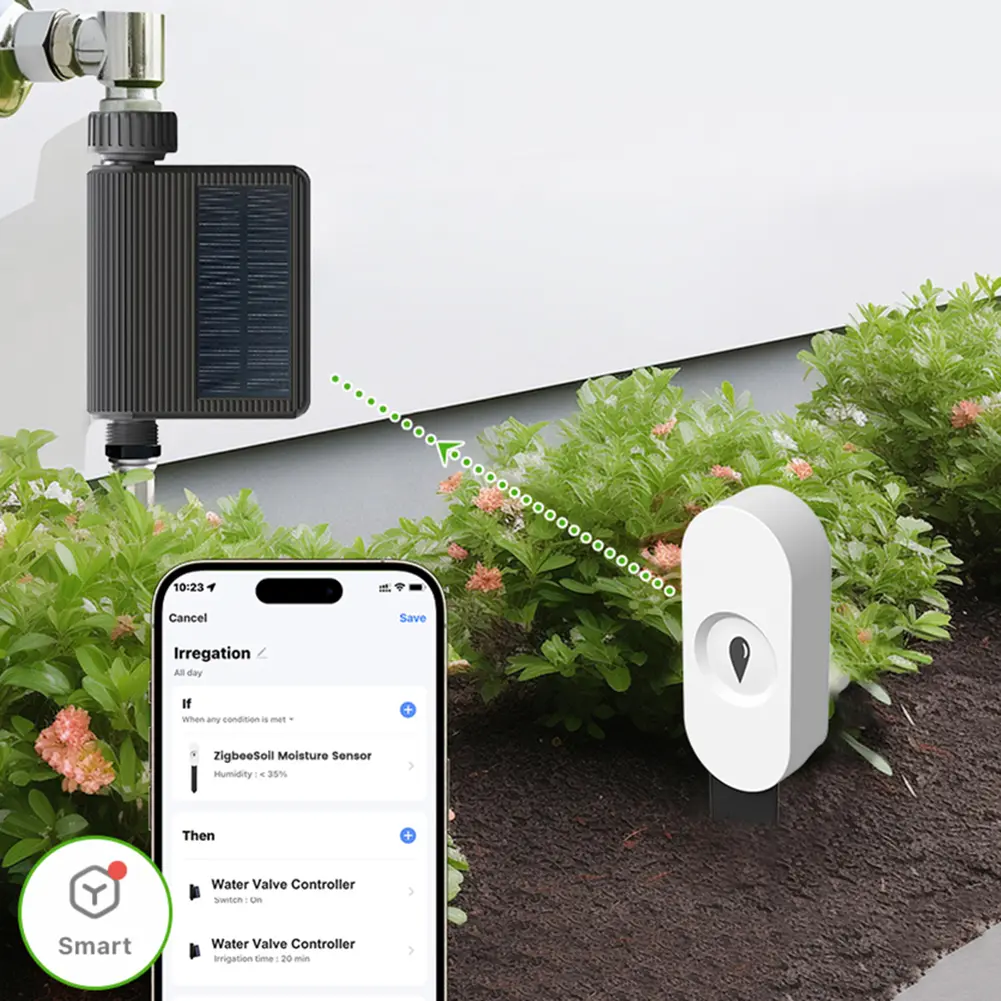 Zigbee Garden Automation Irrigation Detector App Remote Monitoring Moisture Meter Temperature and Humidity Meter for Plants